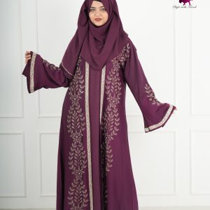The Ultimate Elegance: 4-Piece Royal Zaffran Abaya Set ✨
