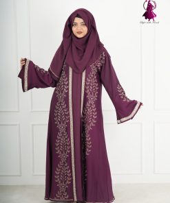 The Ultimate Elegance: 4-Piece Royal Zaffran Abaya Set ✨