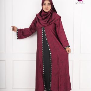 🤎 Exquisite Malaysian Print Attached Koti Abaya 🤎