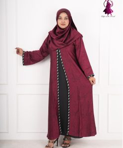 🤎 Exquisite Malaysian Print Attached Koti Abaya 🤎