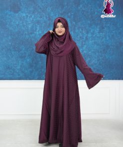Luxury Dubai Zafran Fabric Borkha Set with Matching Hijab